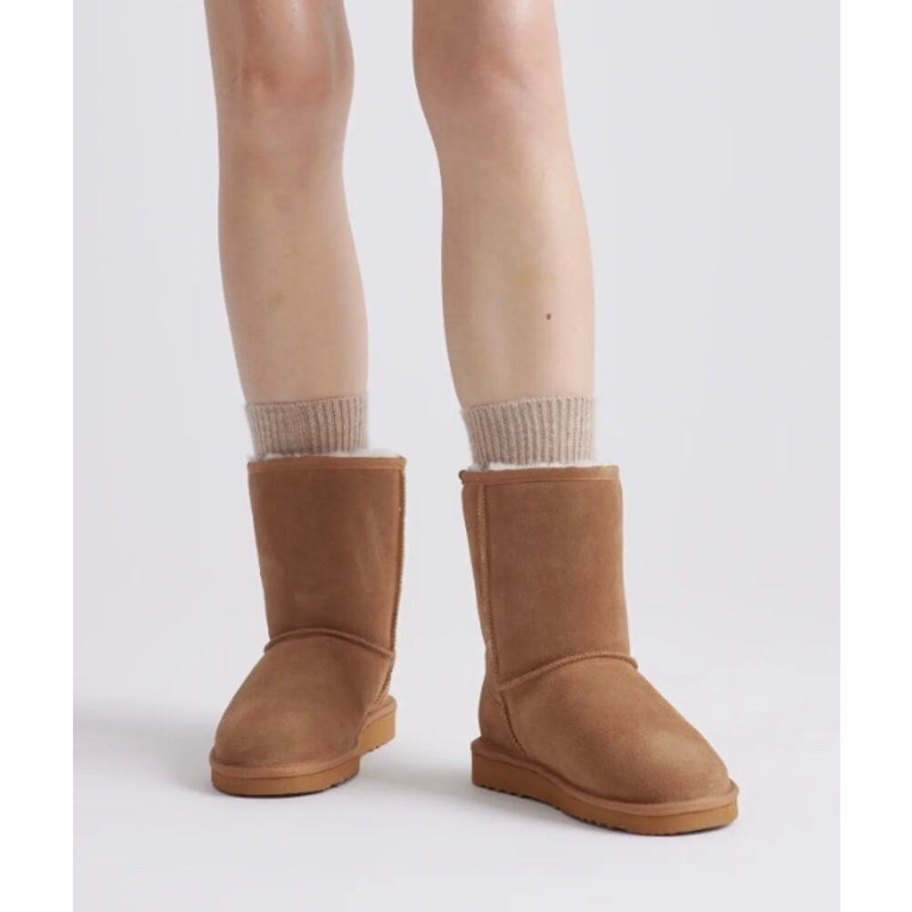 New! Quince Women's Australian Shearling Mid-Calf Boot Sz 6 Pecan #44